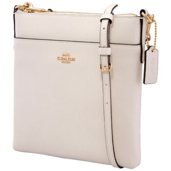 Coach Handbags - COACH Kitt Messenger Crossgrain Leather Crossbody In Chalk